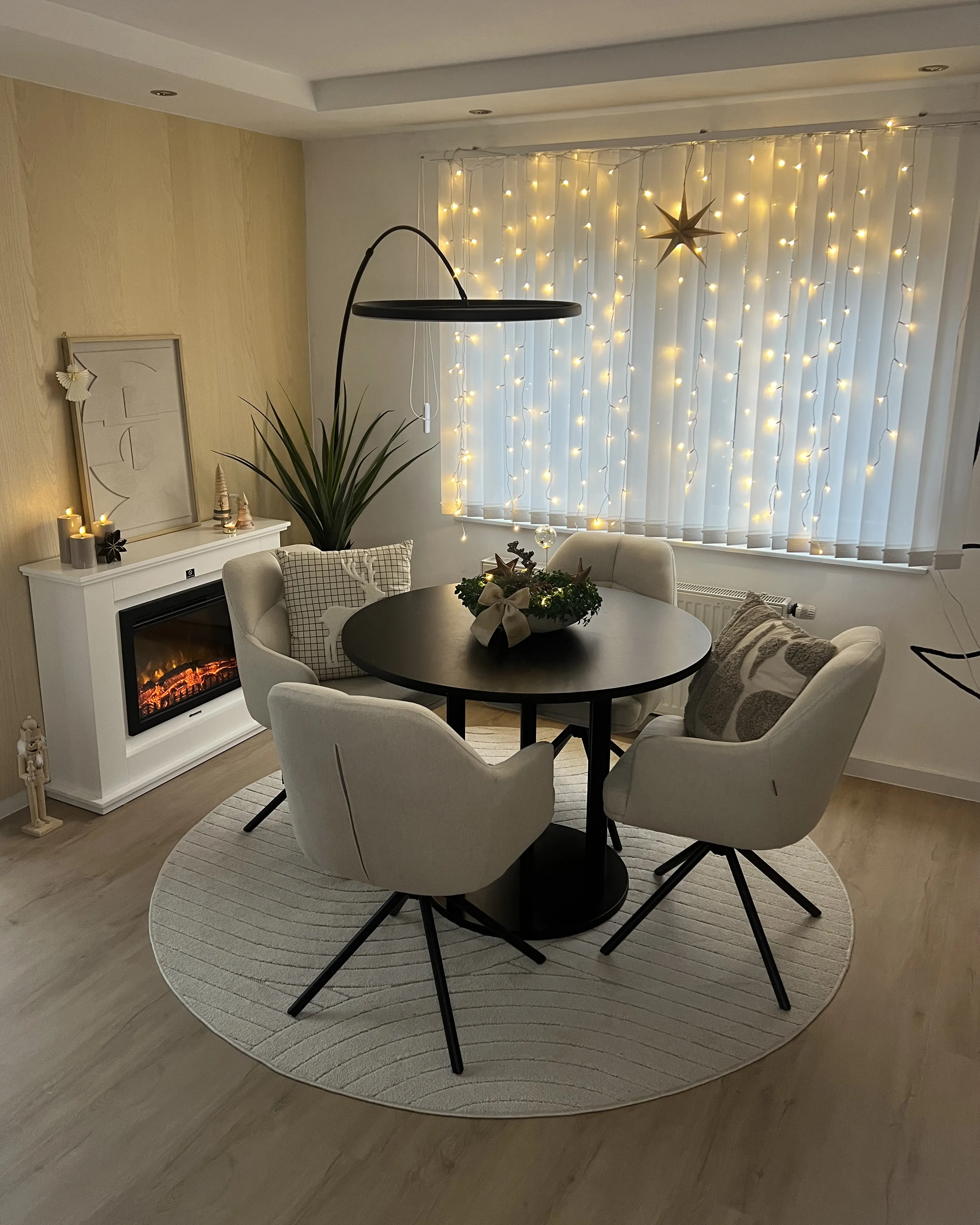 Set van 2 eetkamerstoelen draaibaar MIRA Beige
