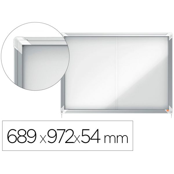Nobo Vitrina de Anúncios Premium Plus Magnética de Exterior 689x972x54 mm