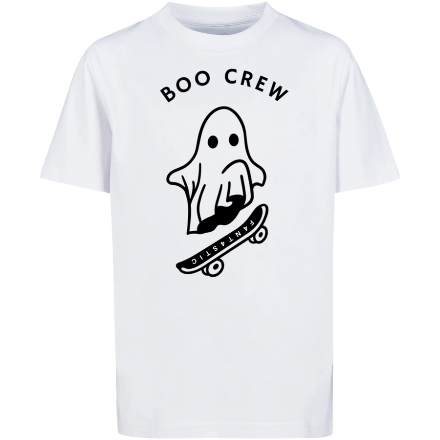 F4NT4STIC T-Shirt Boo Crew Halloween weiß