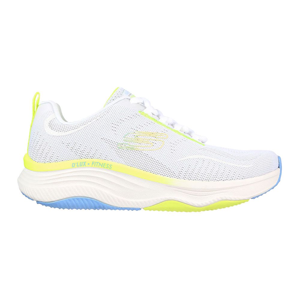 Skechers D'LUX FITNESS - Chaussures training Femme blanc/multi