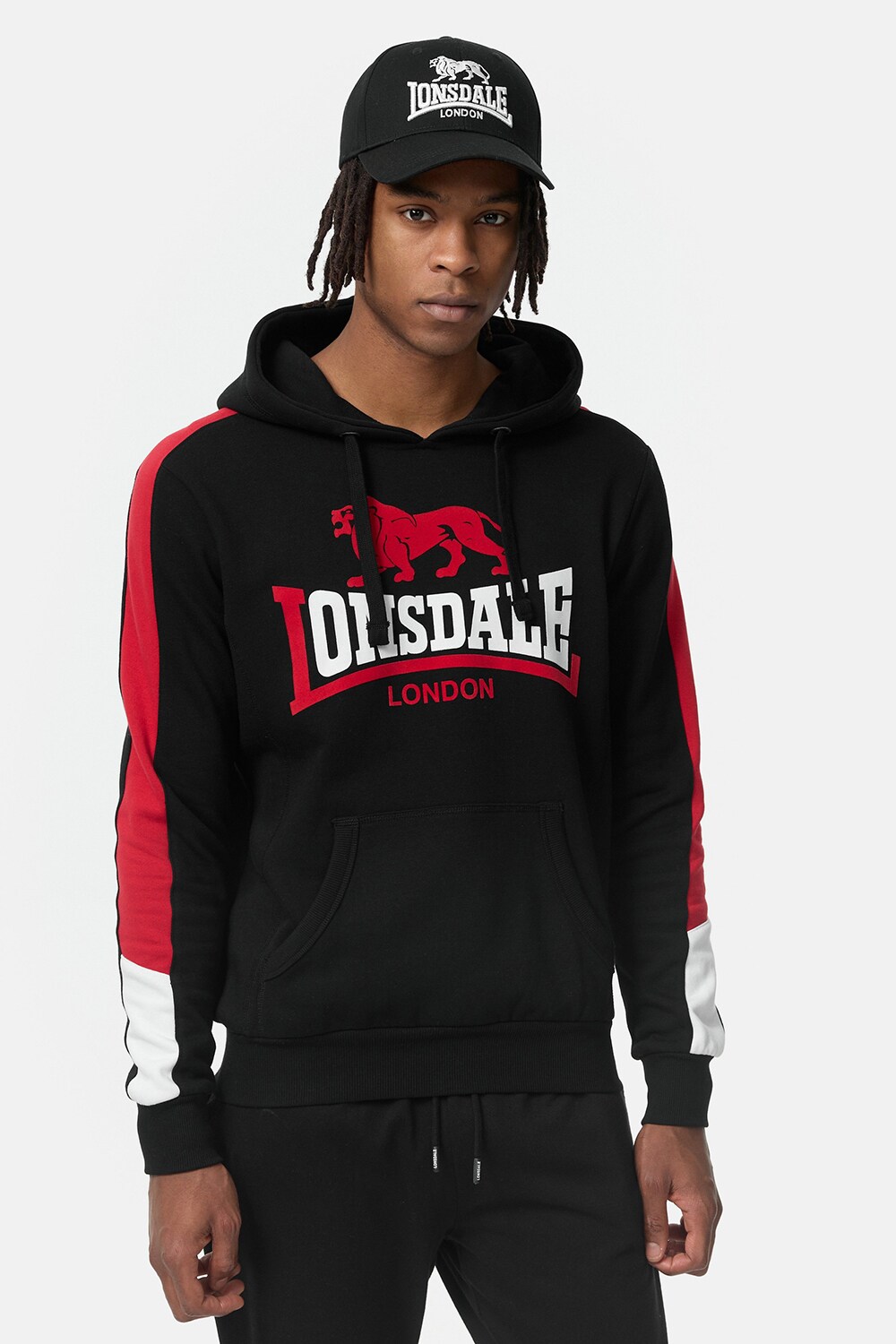 Lonsdale Herren Kapuzensweatshirt normale Passform LANGWELL