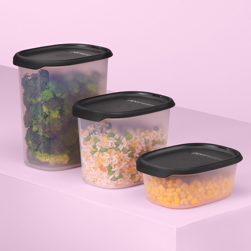 One Touch Fresh® 1,1 l Stapelbarer Vorratsbehälter für Zucker, Gries, Kakao und vieles mehr