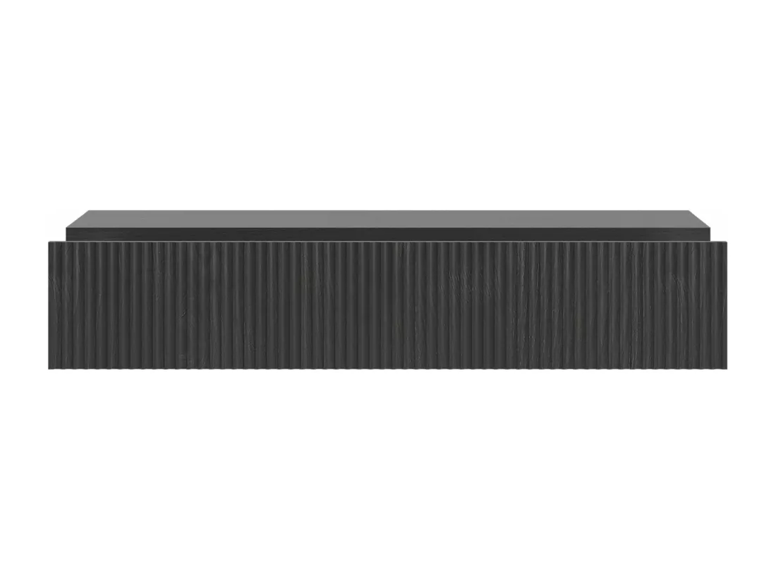 Console - 90 cm - avec tiroirs - suspendu - couleur du bois de frêne Portland - NOLIE