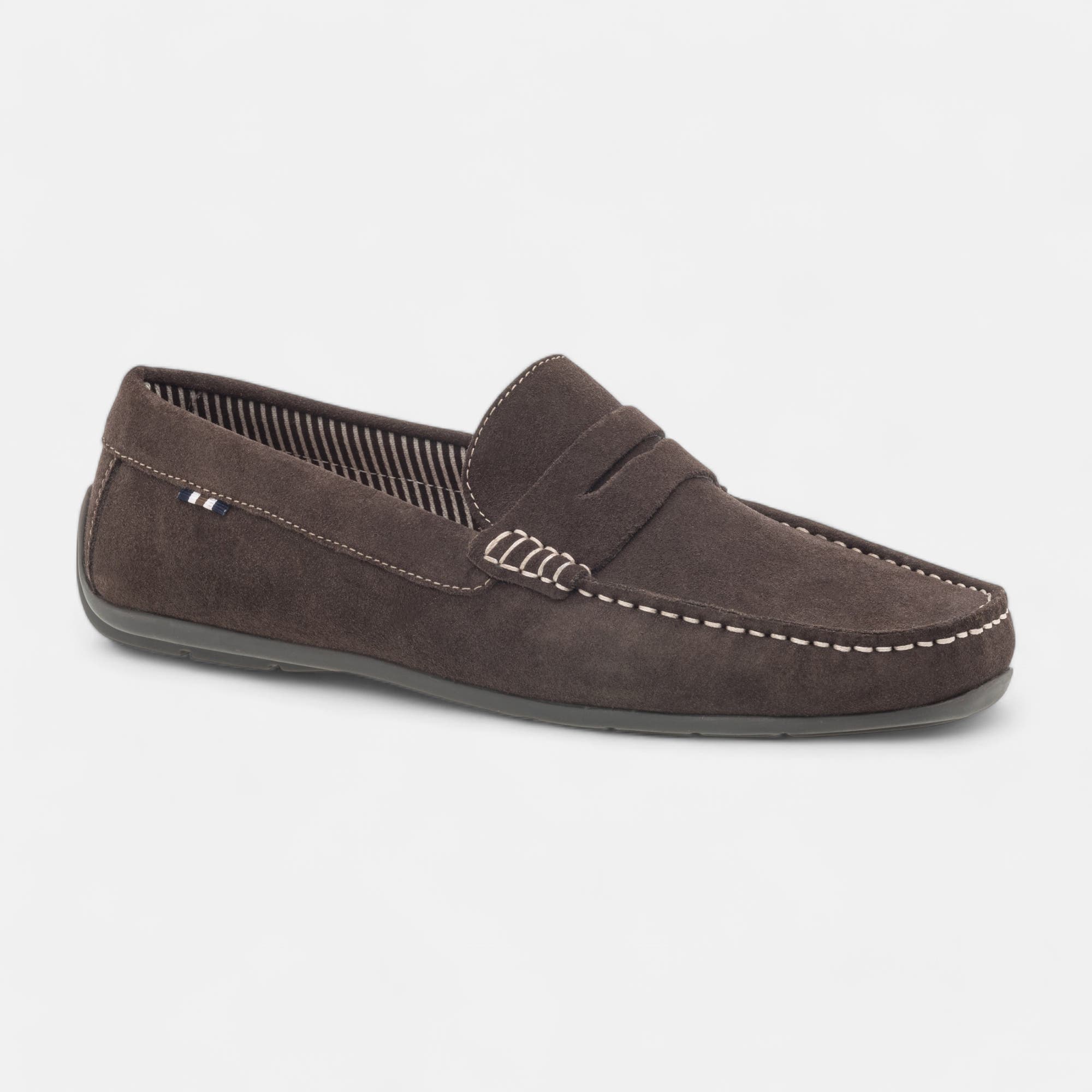 Mocassins Homme en cuir marron