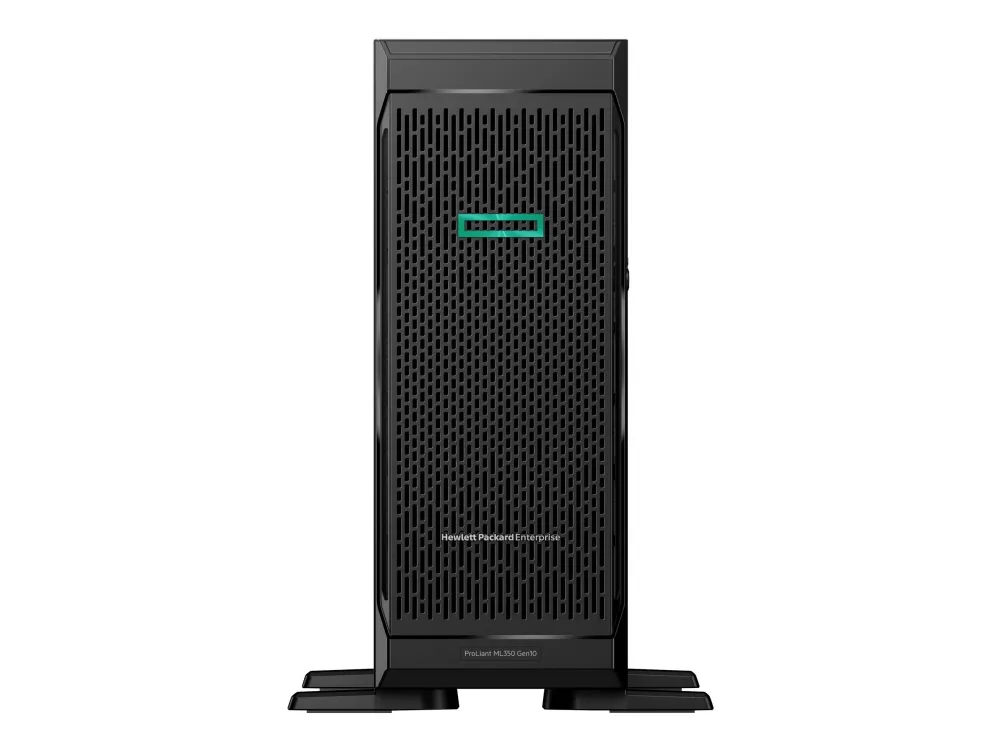 HPE ProLiant ML350 Gen10 Base - Server - tower 4U - 2-vejs - 1 x Xeon Silver 4208 / op til 3.2 GHz - RAM 16 GB - SATA/SAS - hot-swap 2.5