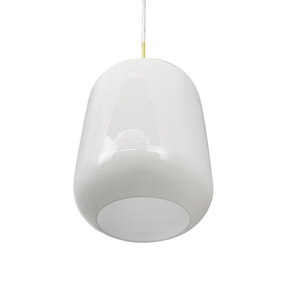 TAKLAMPE DYBERG LARSEN SILVIA 15CM OPAL/MESSING