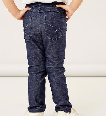 Name It Leggings - Noos - NmfSalli - Dark Blue Denim