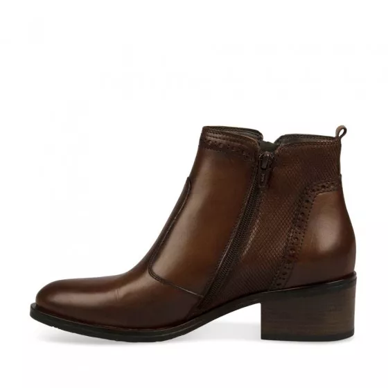 Bottines COGNAC MEGIS ELEGANT