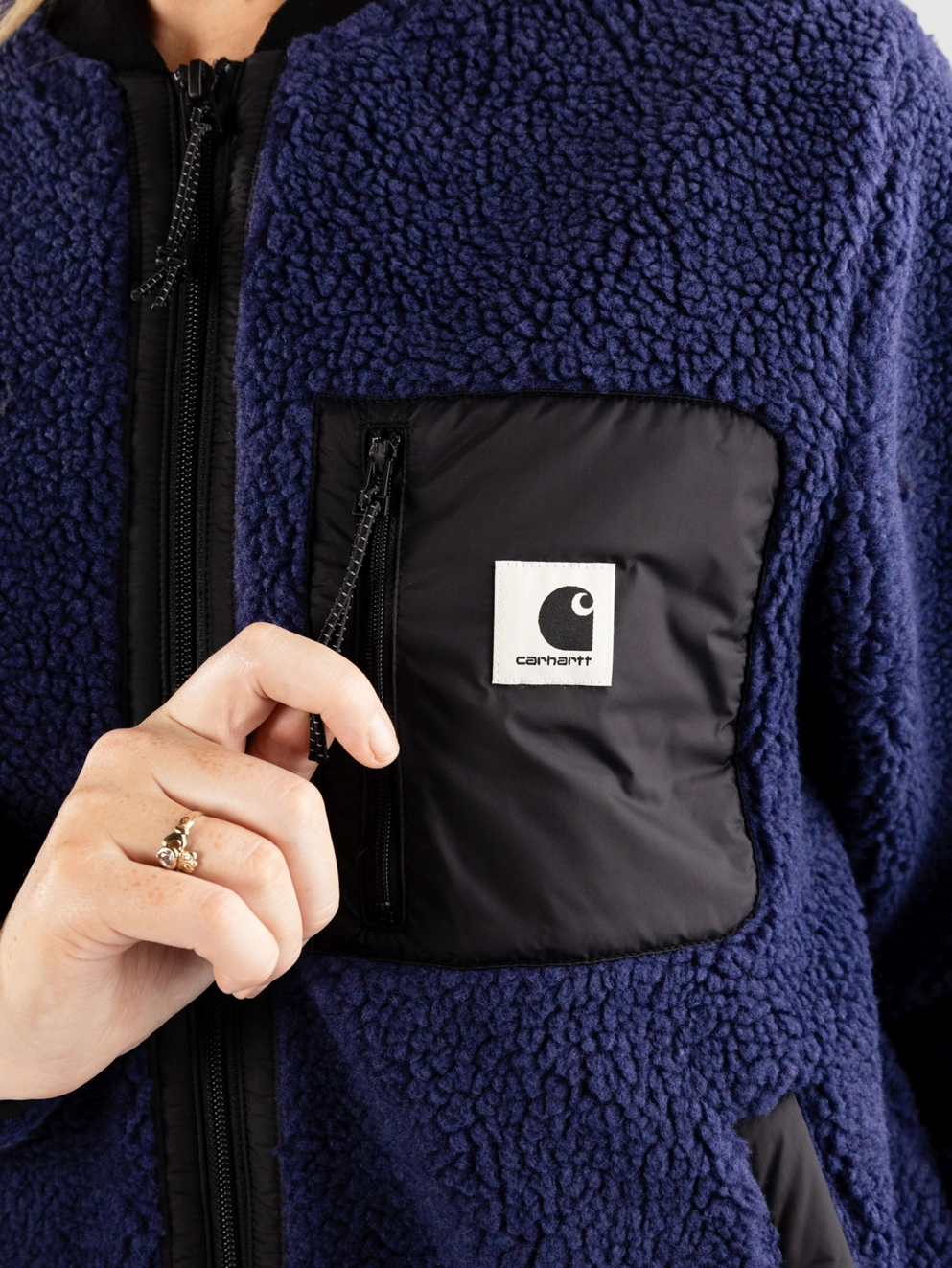 Carhartt WIP Janet Liner Jacket aura/black