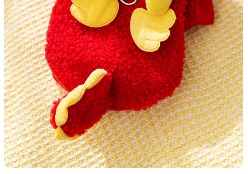 2 nachten - Dinosaur Chenille Hooded Pet Top