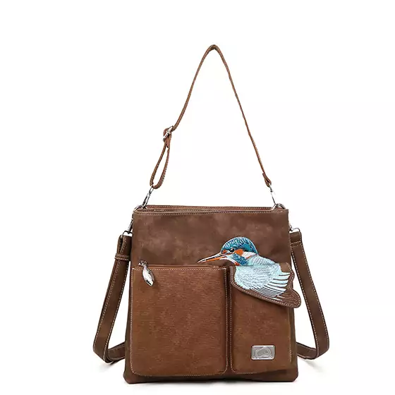 Hi-di-Hi Hand/ Schoudertas King Shopper Dark Brown/ Cognac
