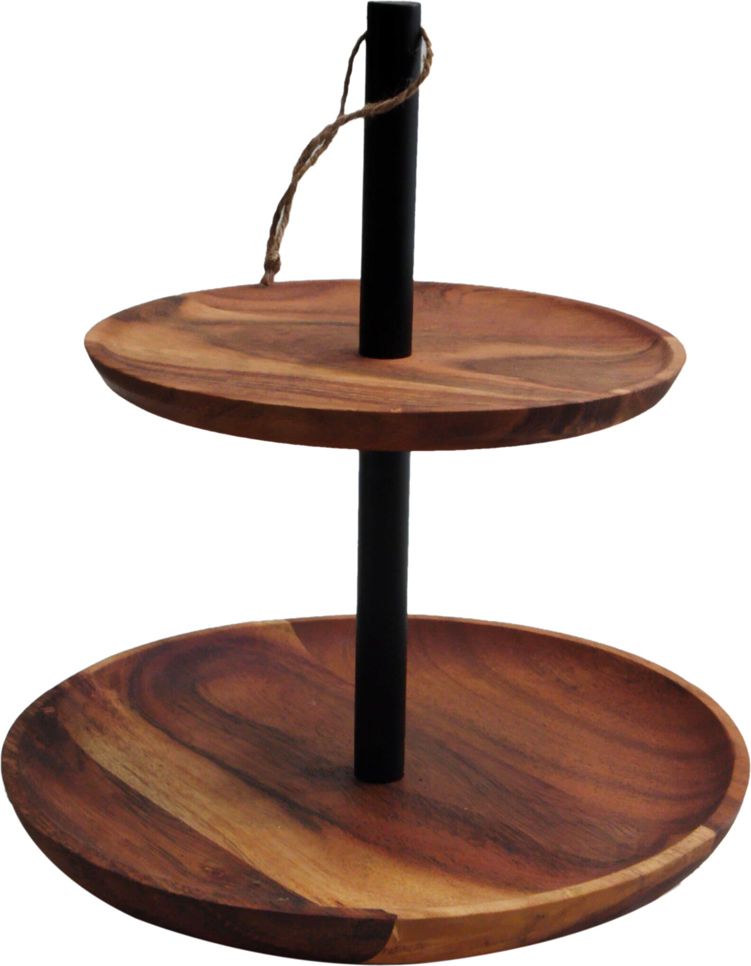 House of Nature etagère Belleville naturel / zwart D 28 H 33 cm