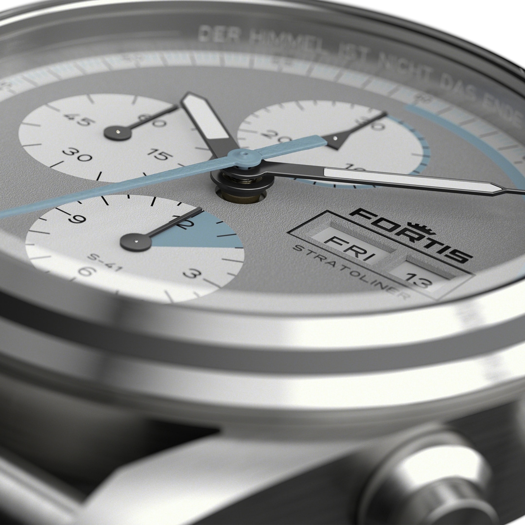 Fortis Stratoliner S-41 Cool Gray Aviator Strap