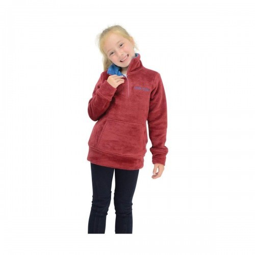 Moletom infantil Little Rider em fleece, vermelho