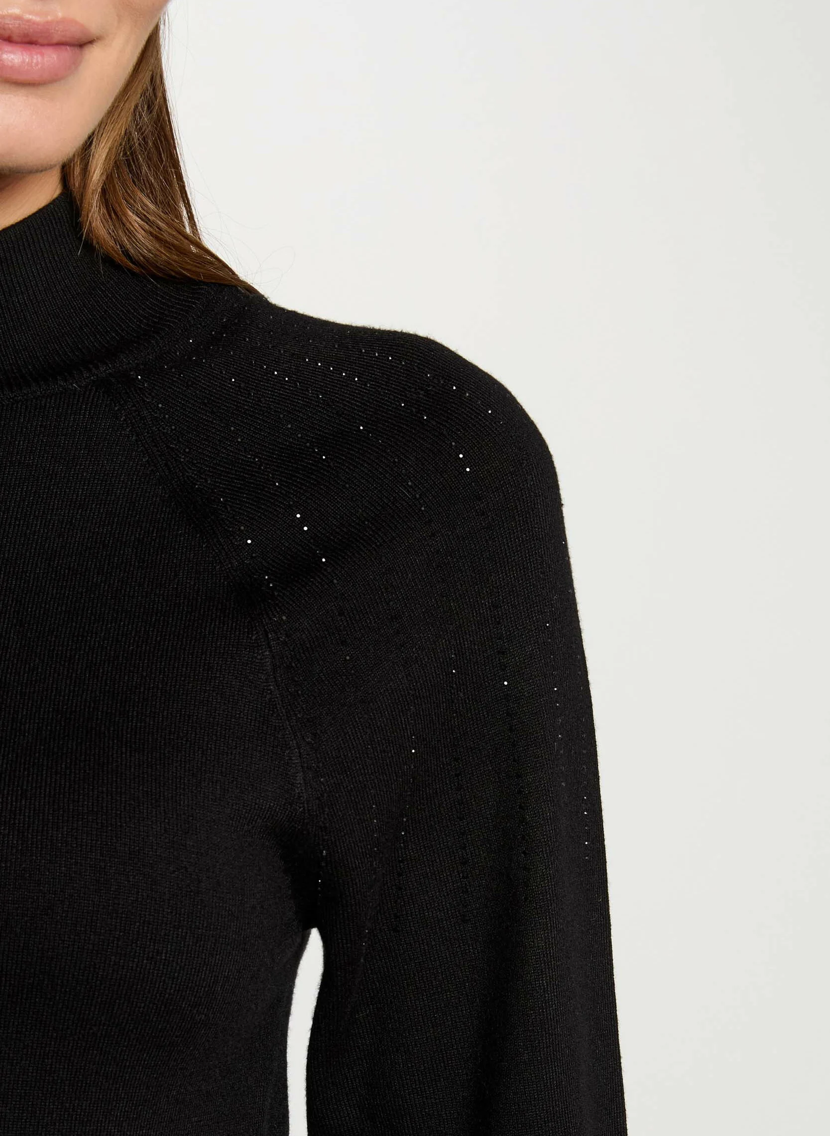 MPRETTY - Pull col rond| Noir