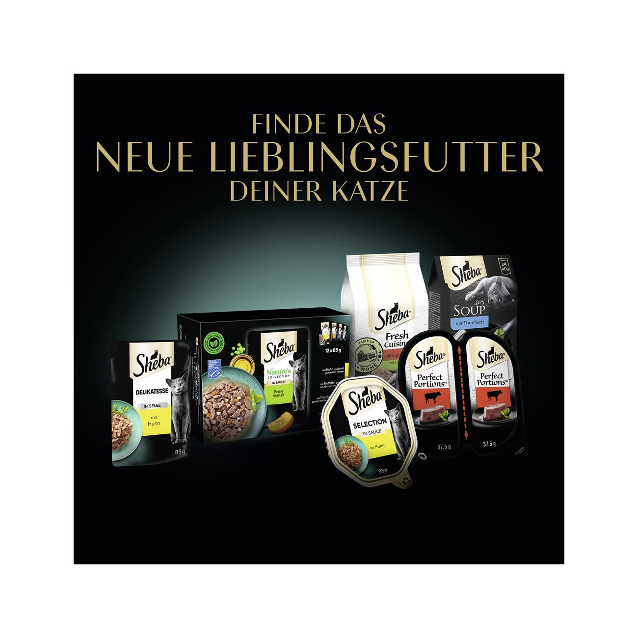 Sheba Nature's Collection Multipack in Sauce 12x85 g Feine Vielfalt (MSC)