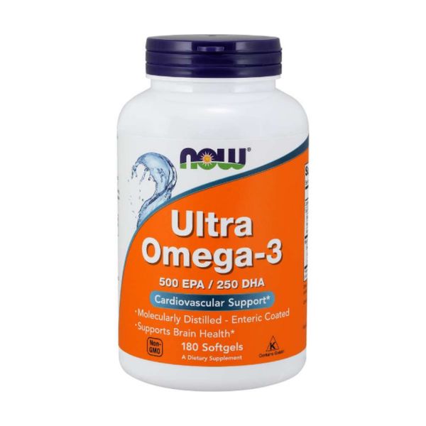 Now Foods Ultra Omega-3 Fish Óleo 180 Softgels