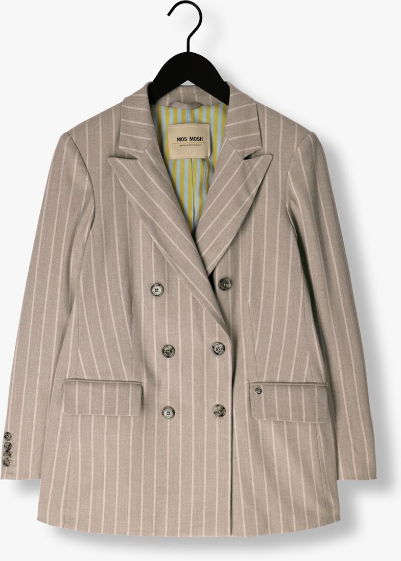 MOS MOSH beige mos mosh blazer milla stripe blazer