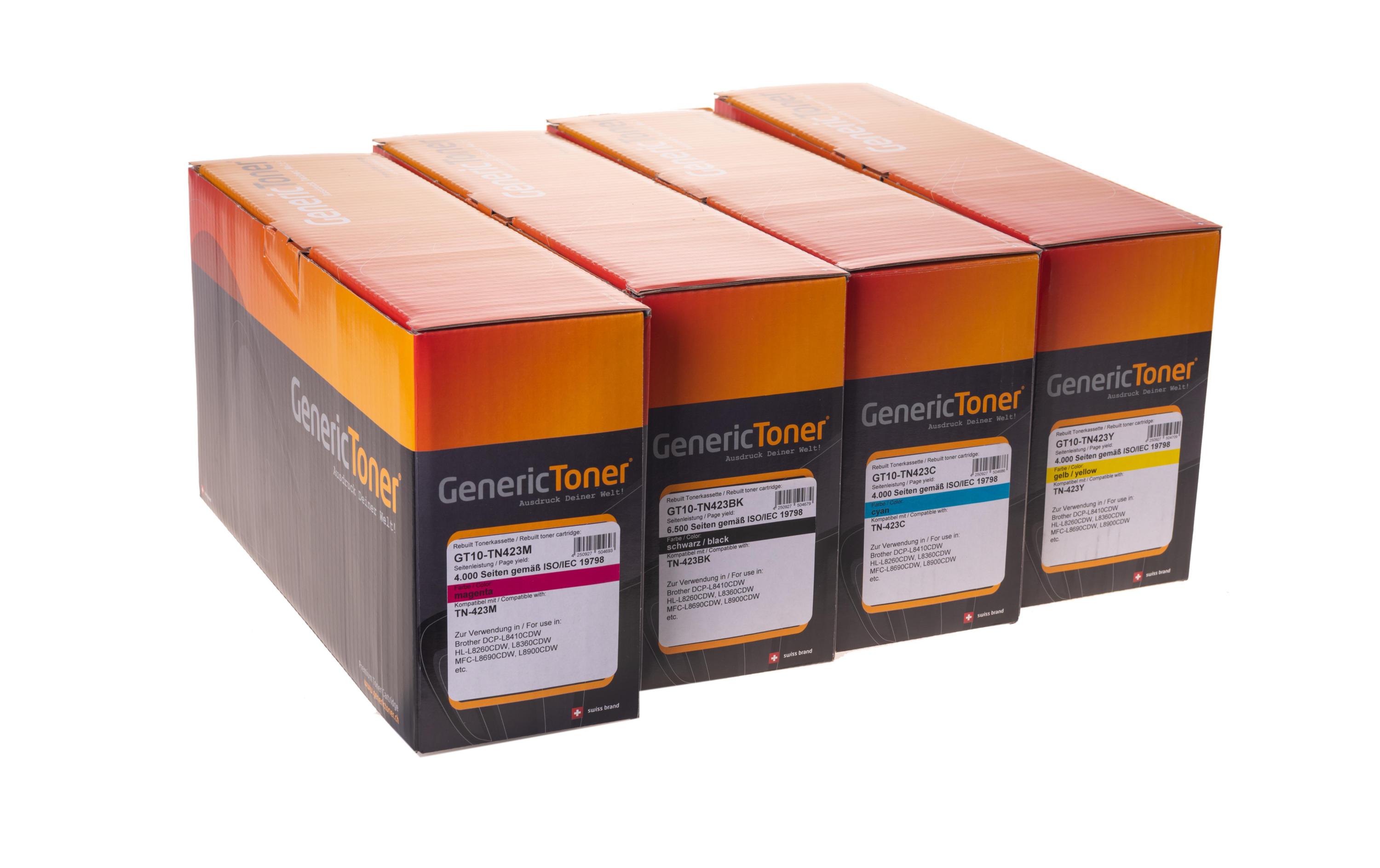 Toner Brother TN-423 KIT Black/Cyan/Magenta/Yellow<br>Toner, Black, Cyan, Magenta, Yellow