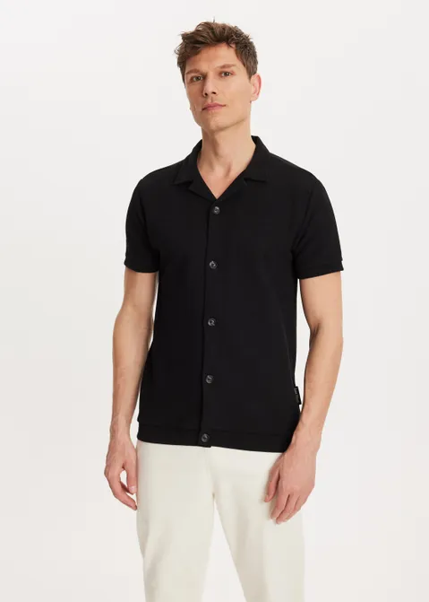 Vest met korte mouwen zwart (ZWART)
