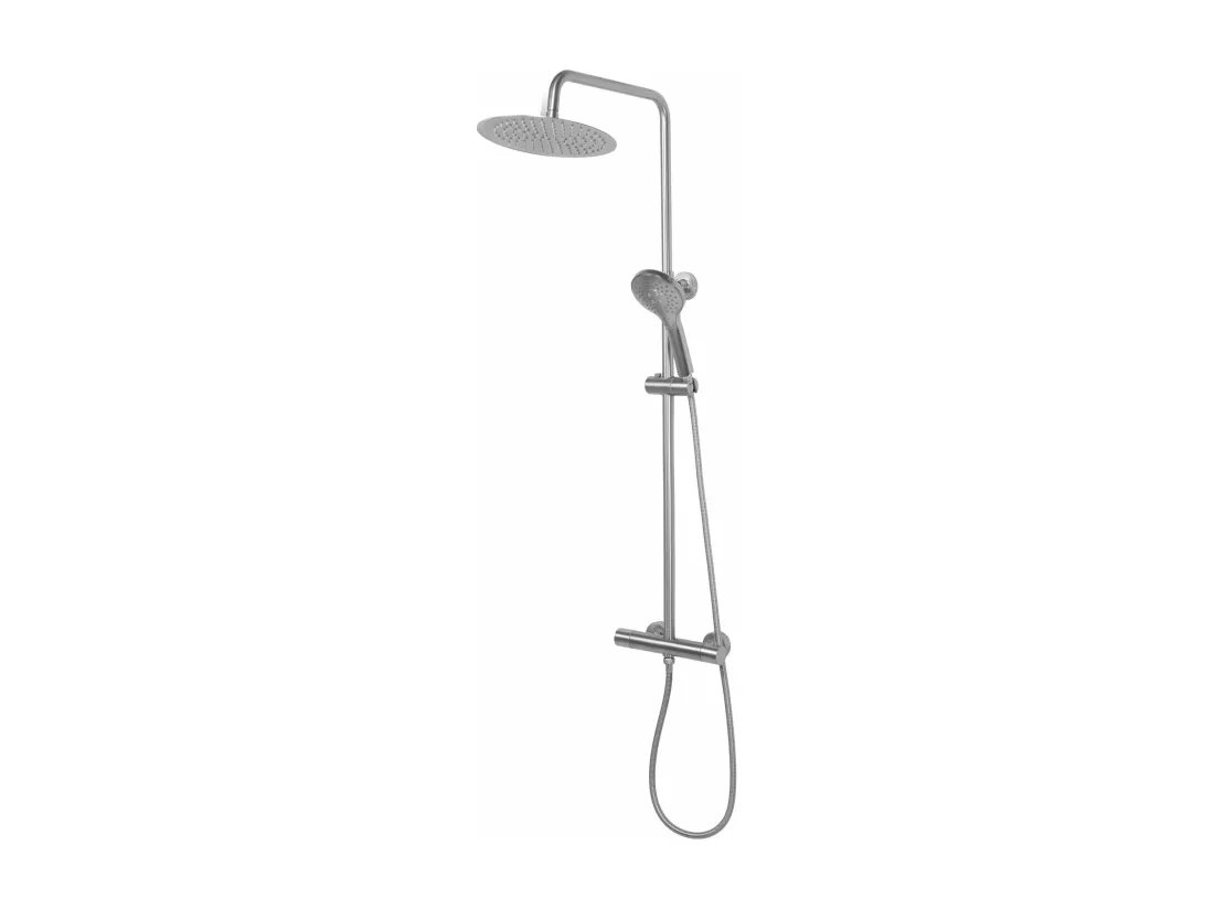 Kit De Douche Avec Thermostat Rea Vincent Termostat Brush Nickel