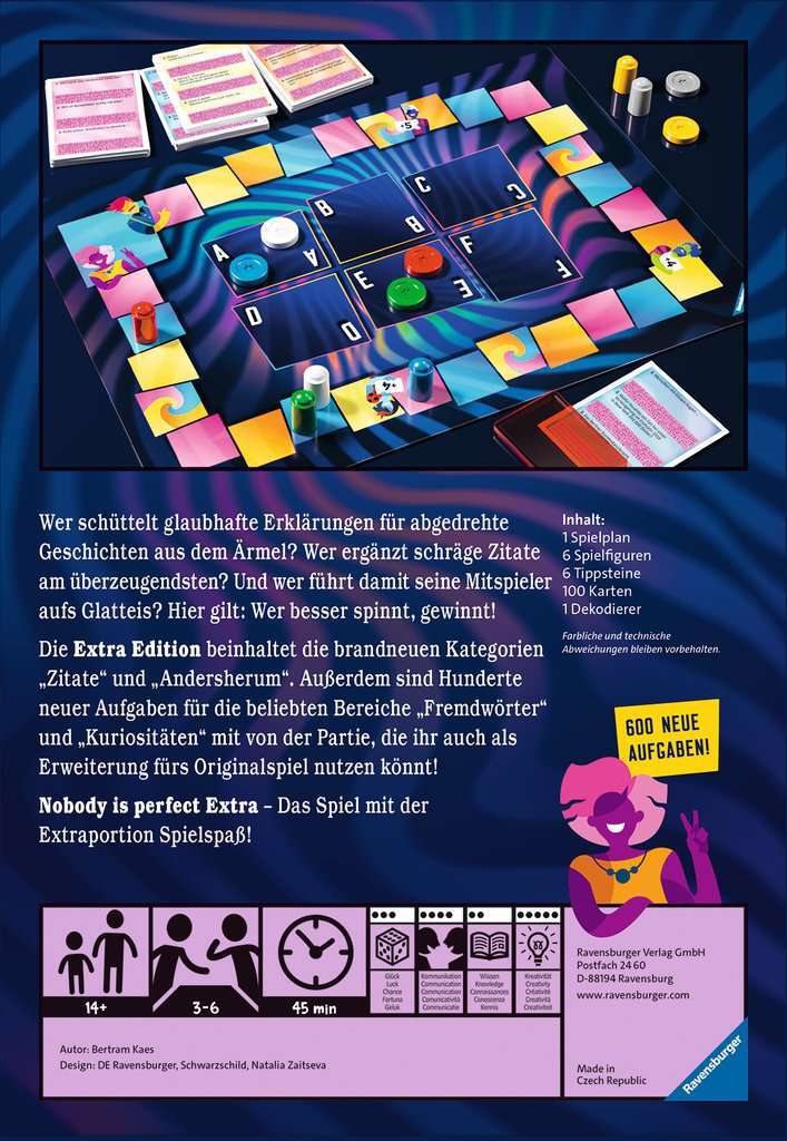 Ravensburger Spiel Nobody is Perfect Extra Edition