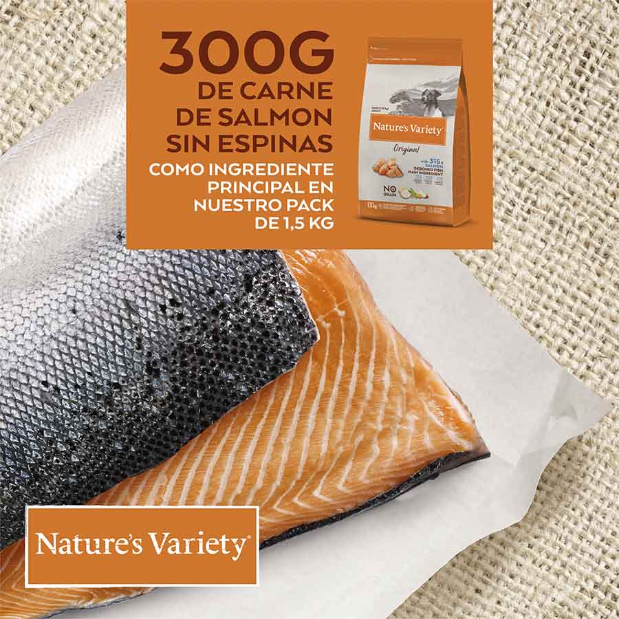 Ração Nature's Variety Original Adult Mini Salmon para cães