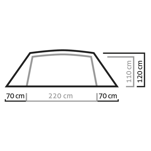 Tente bivouac SALEWA DENALI IV TENT CACTUS/GREY
