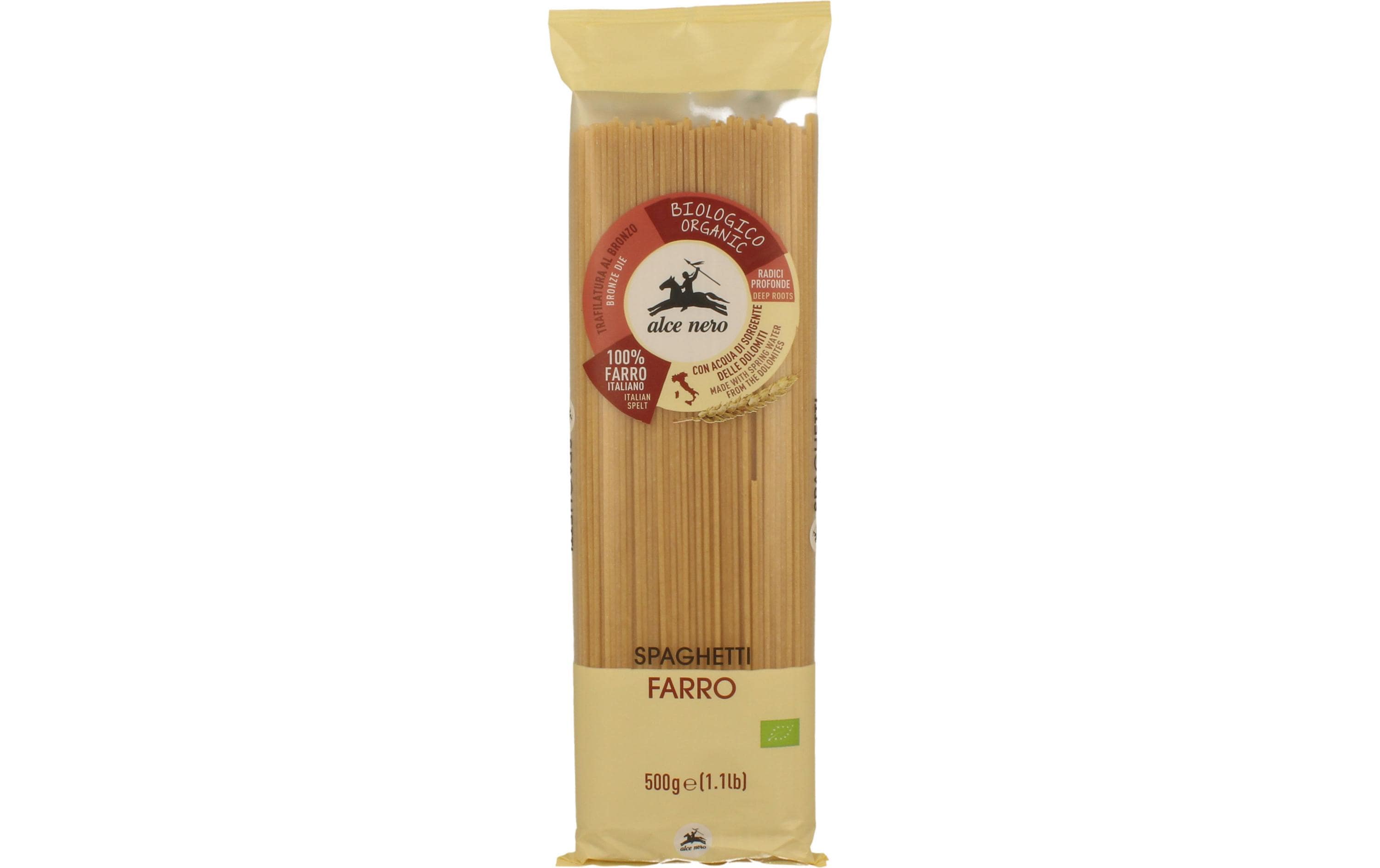 Bio Spaghetti aus Dinkel 500 gBio Spaghetti Farro hell