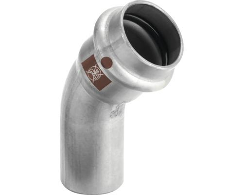 Viega Temponox persfitting bocht 45° I/A RVS perscontour V 1726.1 15 mm 809966
