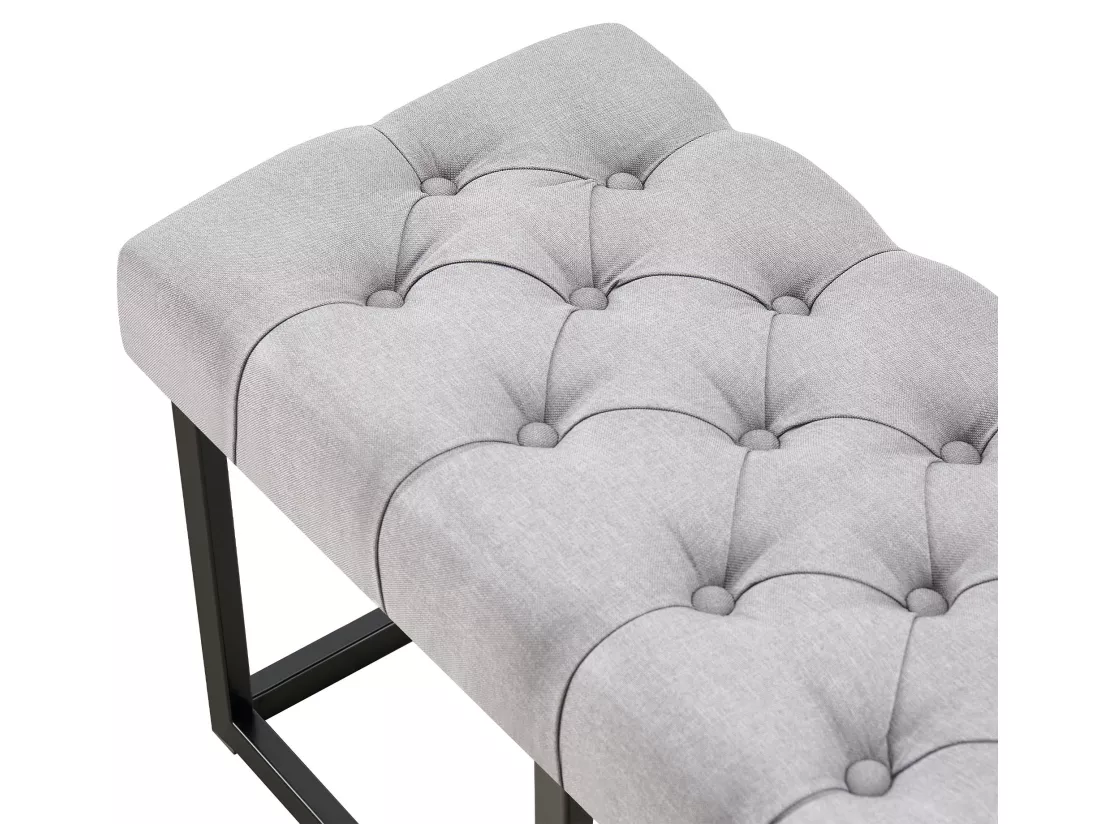 Banquette - Tissu - Gris - Amun