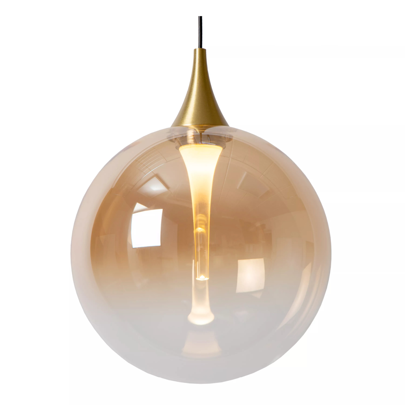 GISELA HANGLAMP 3-LICHTS Ø36CM AMBER