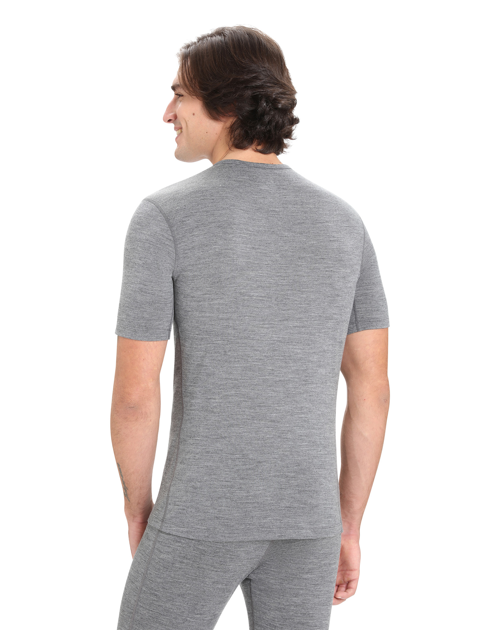 Merino 200 Oasis SS Crewe Thermal Top Herre 013/Gritstone Heather