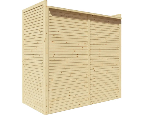 Bertilo Cubico 1 Fineline Rhombus profiel tuinhuis, 207 x 110 cm, naturel