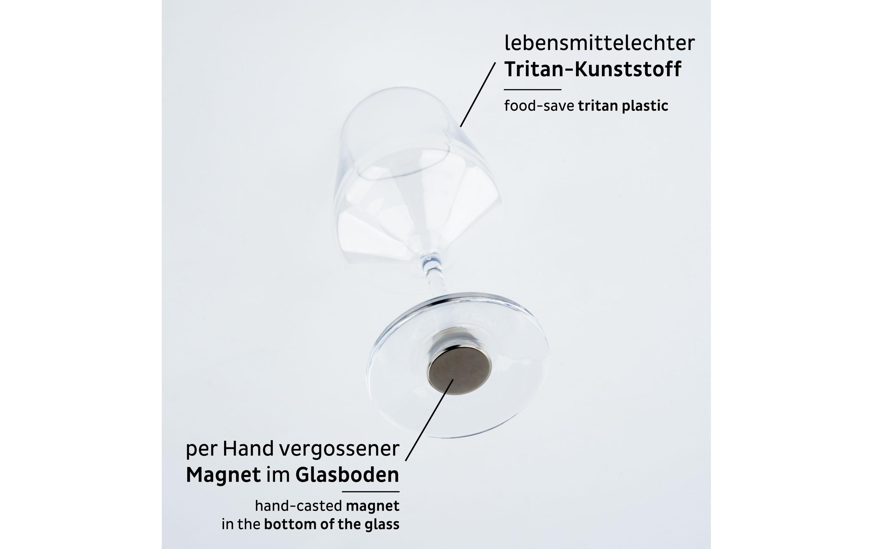 Magnet-Kunststoffgläser, 2er-SetOutdoor Weingläser