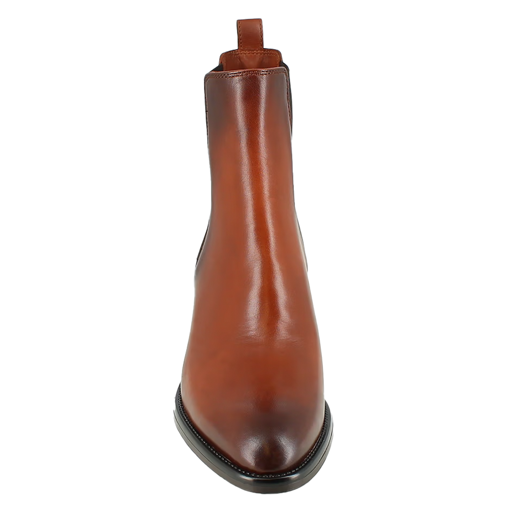 CHILO - Bottines à bout pointu en cuir| Marron