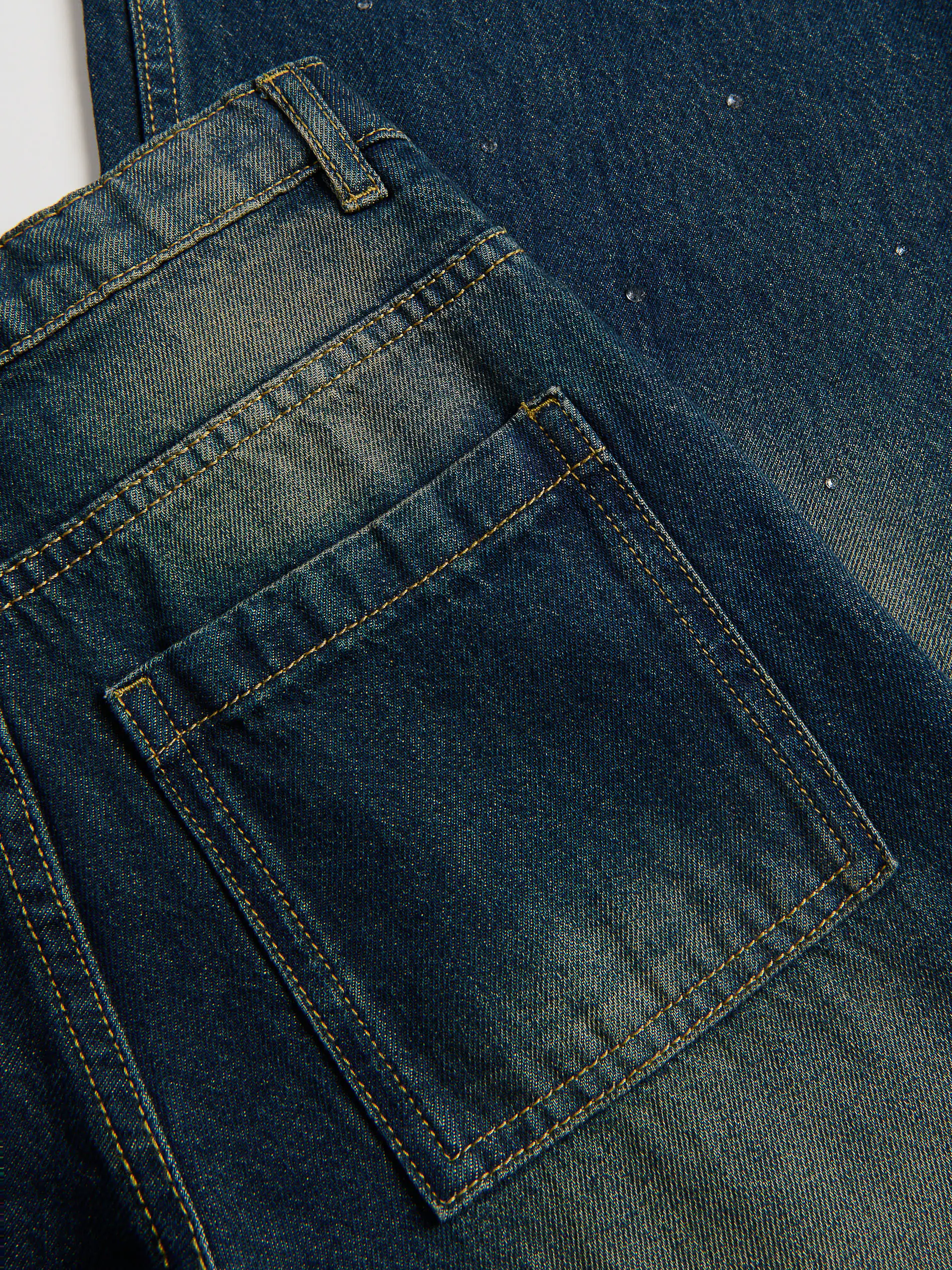 Super Wide Leg Jeans mit Applikation
