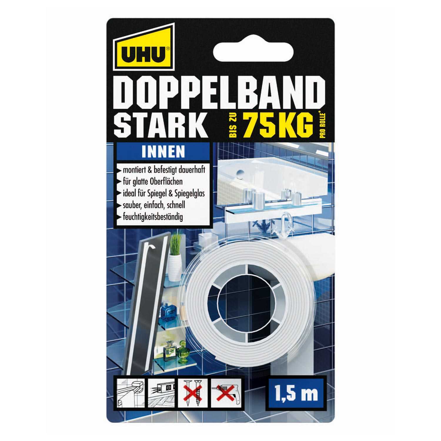 UHU Doppelband stark 1,5m x 19mm