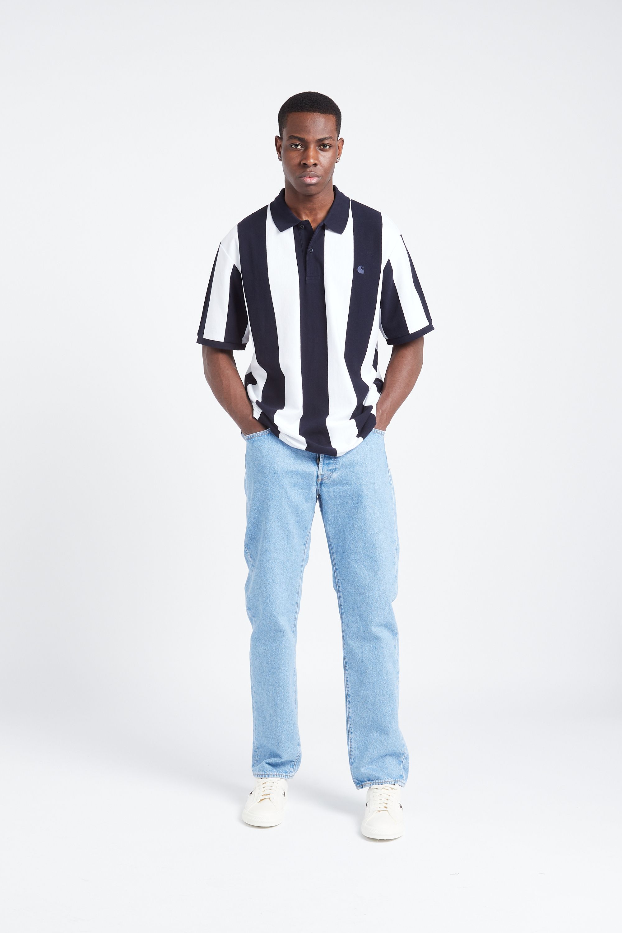 CARHARTT WIP Polo S/S Hinton Polo Multicolore