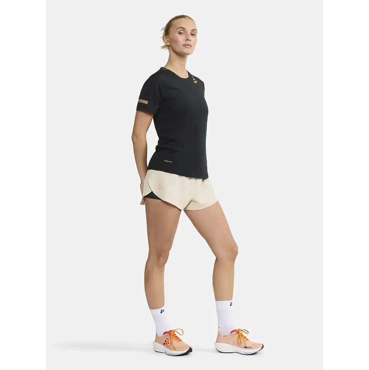Craft Pro Hypervent 2 Hardloopshirt Korte Mouwen Zwart Dames