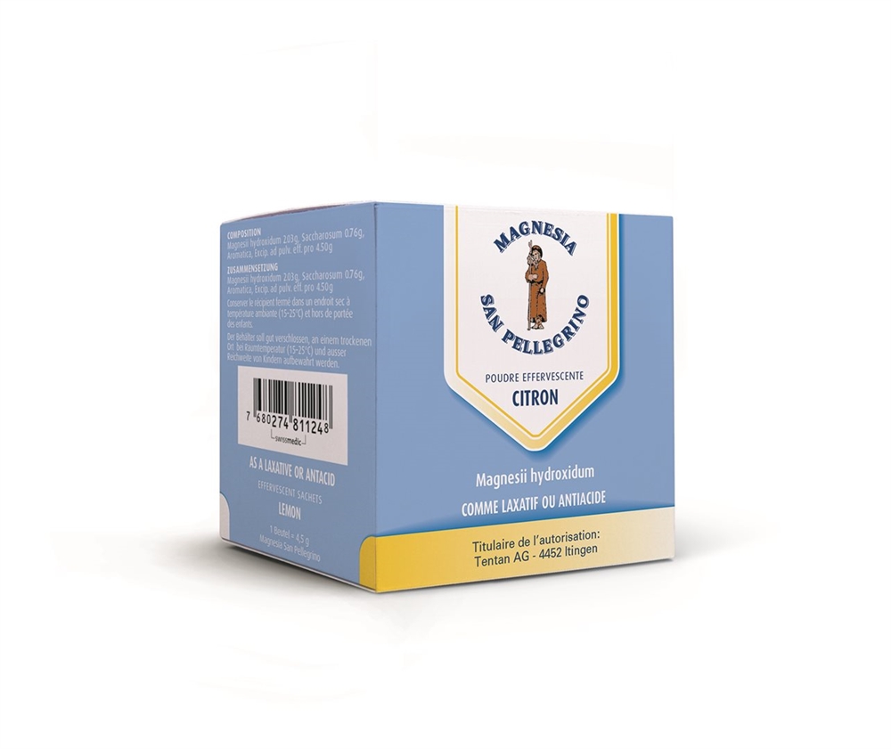 MAGNESIA SAN PELLEGRINO Brause Plv Zitrone Btl 4.5 g