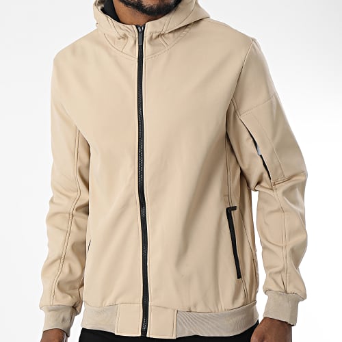 Veste Zippée Capuche E342 Beige