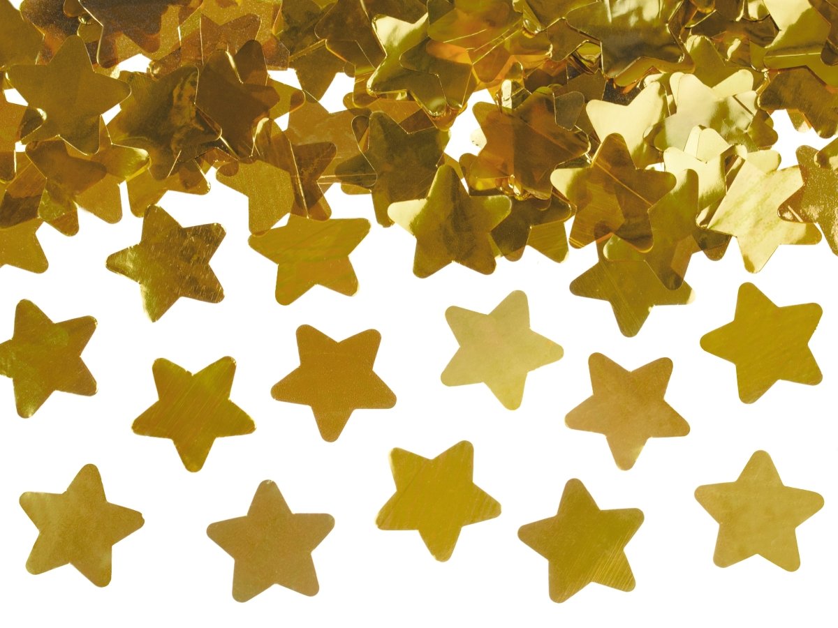 Ster Confetti Kanon Goud 28cm
