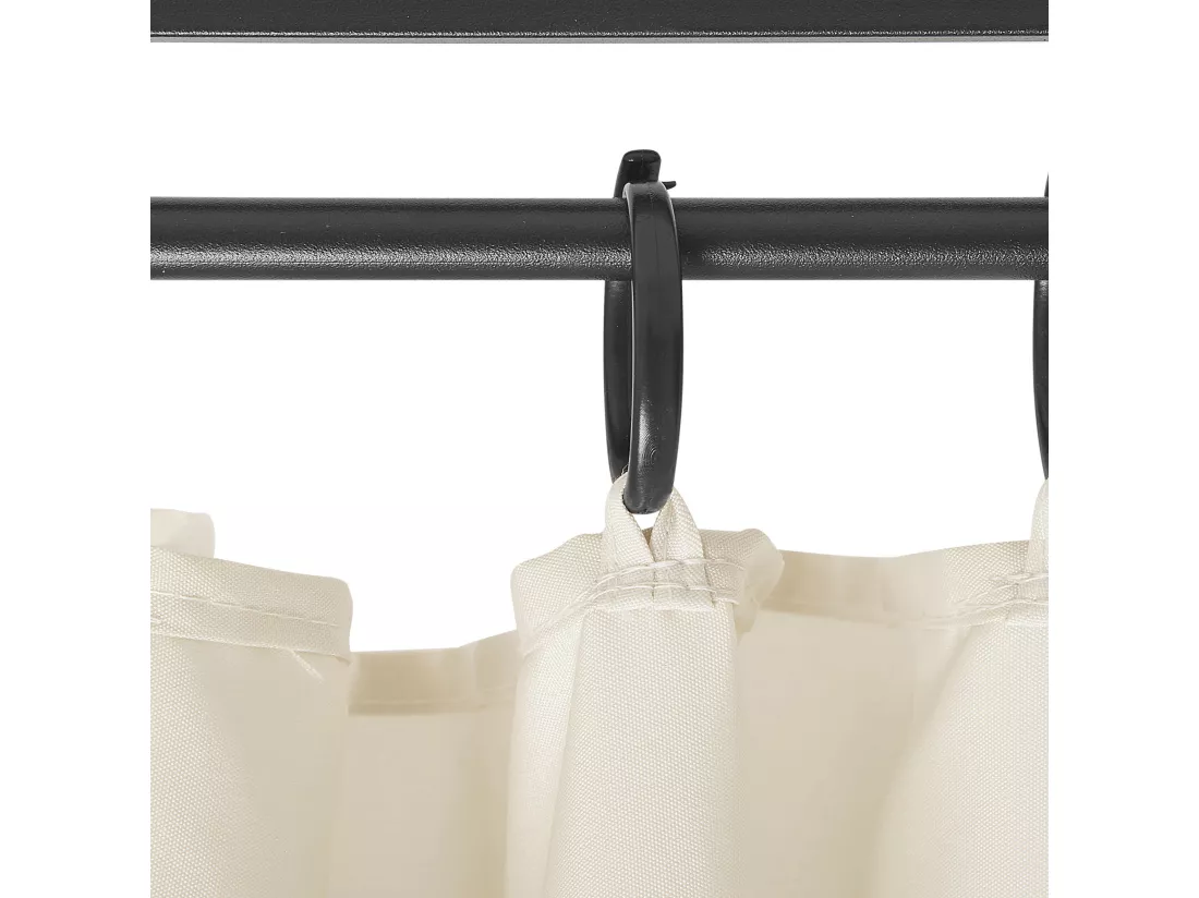 Tonnelle de jardin PORTEL Métal 350 cm 350 cm Beige