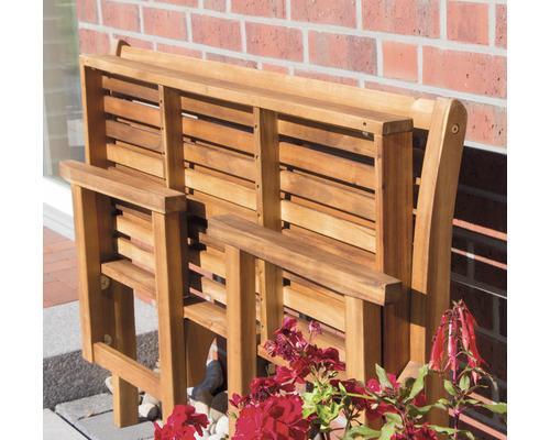 Siena Garden Lovera houten tuinbank, 2-zits, bruin