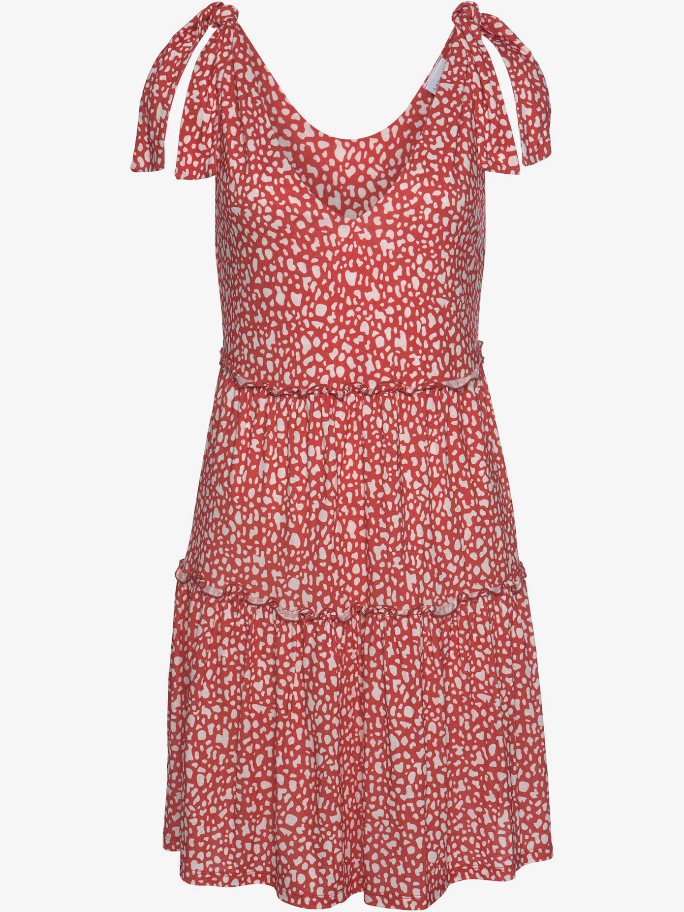 Robe imprimée robe en jersey courte à bretelles larges