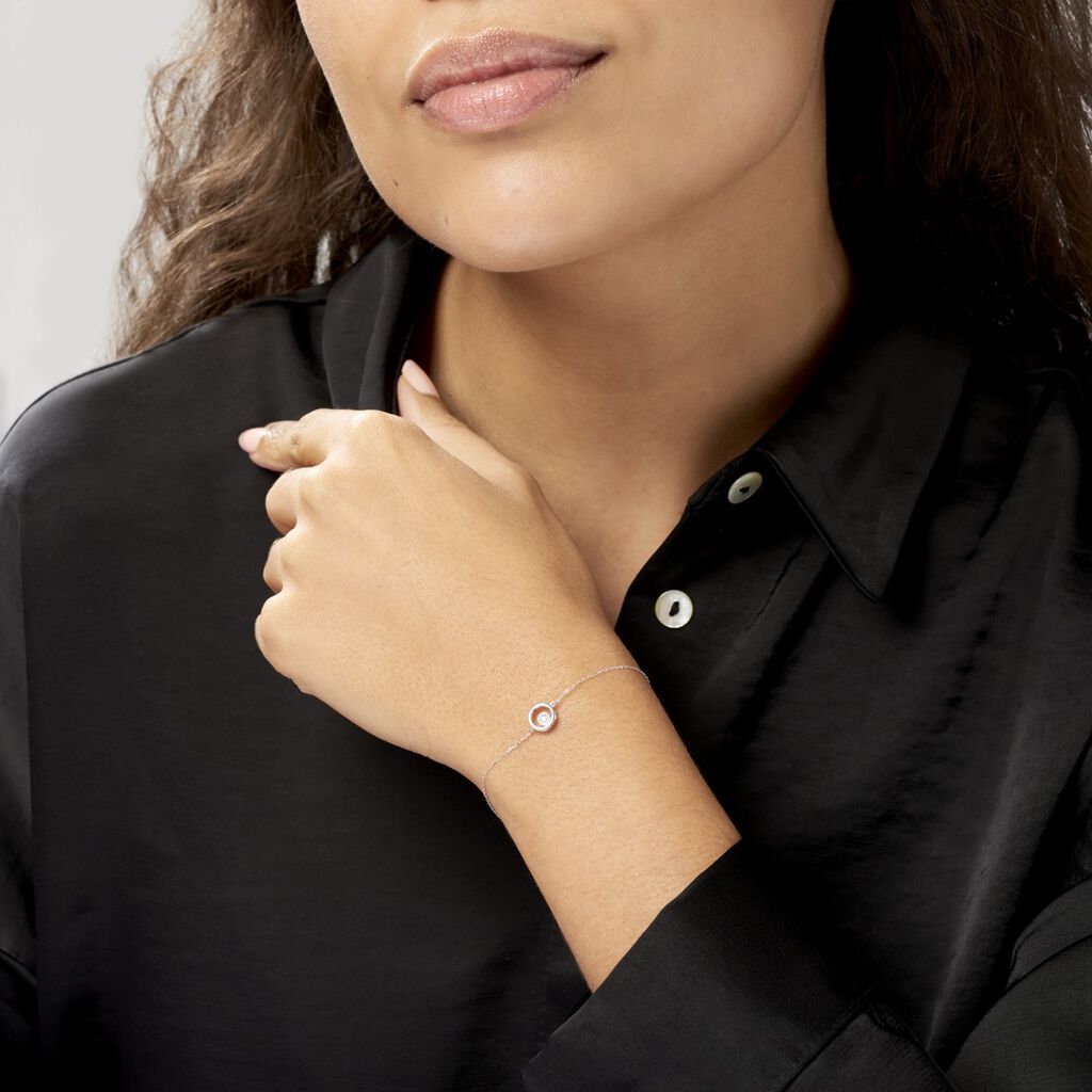 Bracelet Fidelia Or Blanc Diamant