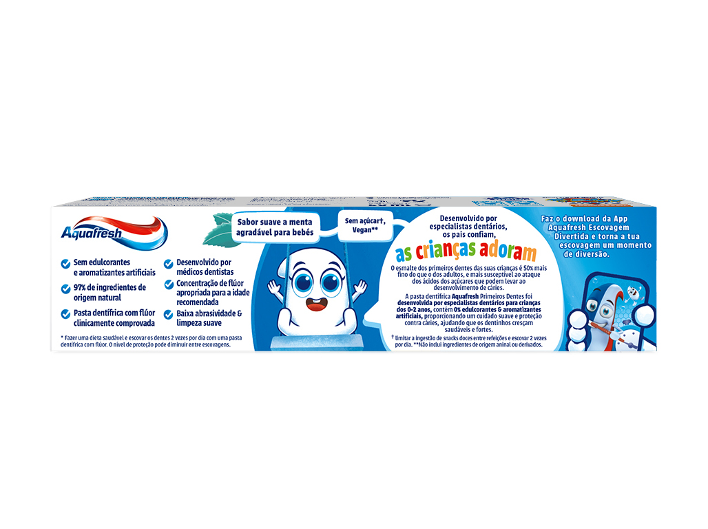 PASTA DE DENTES AQUAFRESH PRIMEIROS DENTES 50ML