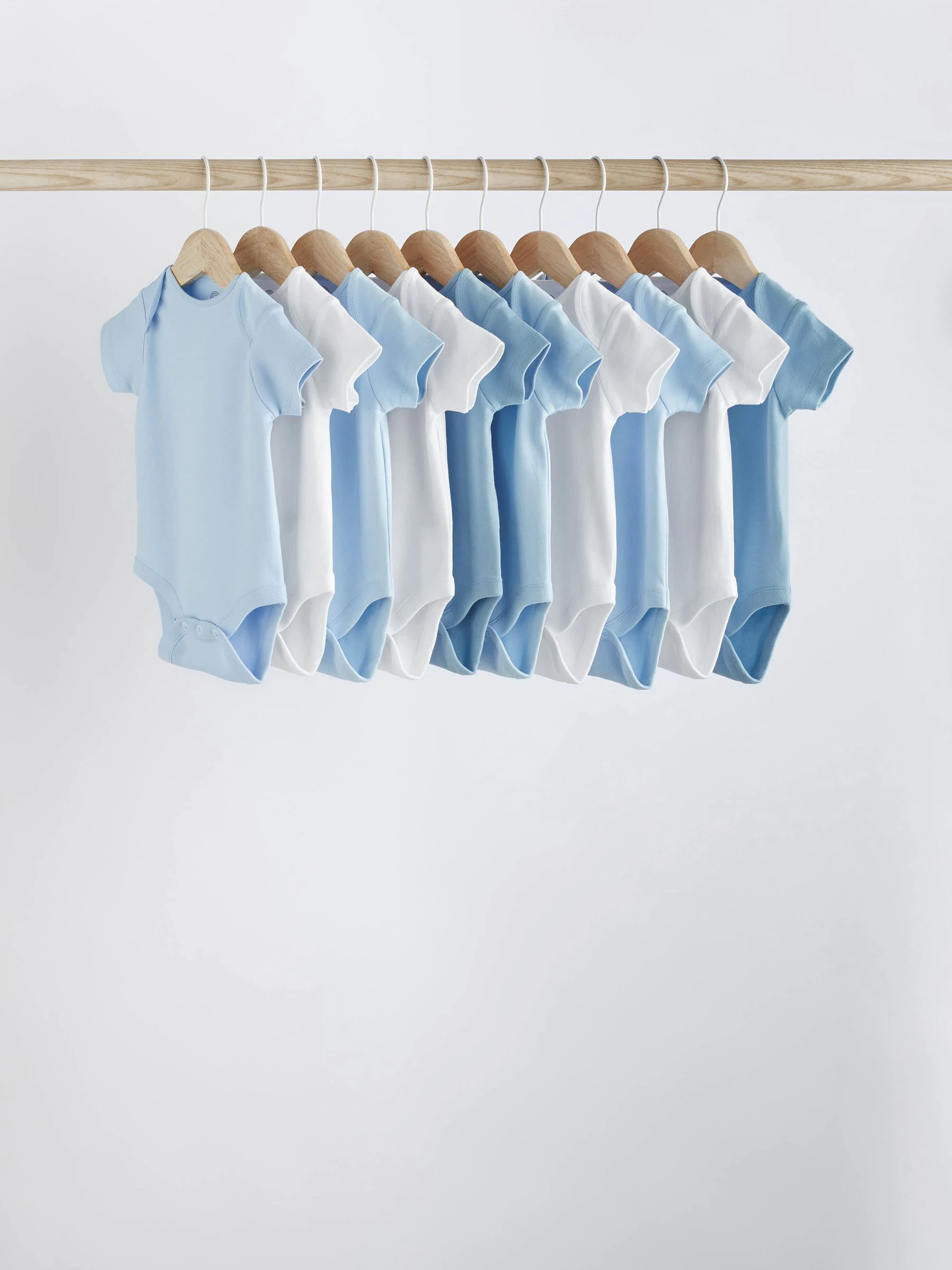 Blauw - Effen babyrompertjes