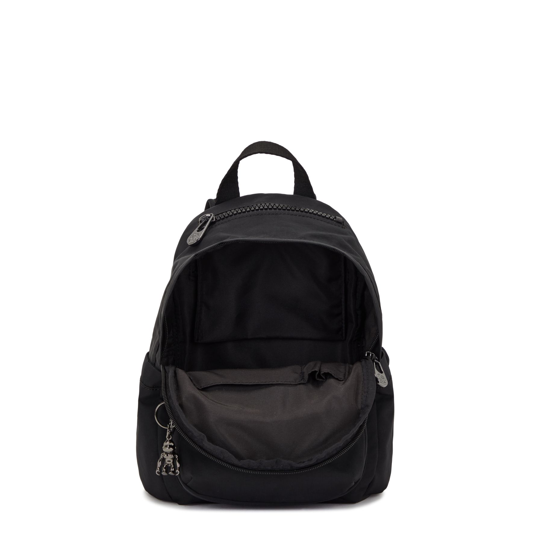 DELIA MINI Petit Sac à Dos avec Poche Frontale et Poignée Supérieure - Endless Black